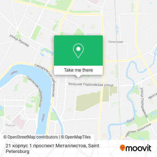 21 корпус 1 проспект Металлистов map
