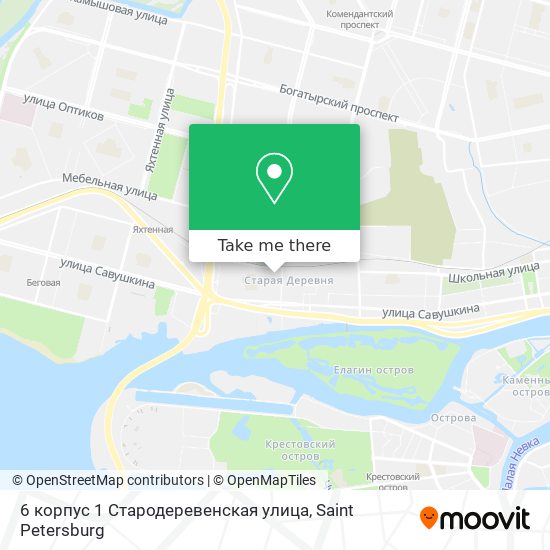 6 корпус 1 Стародеревенская улица map