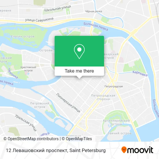 12 Левашовский проспект map