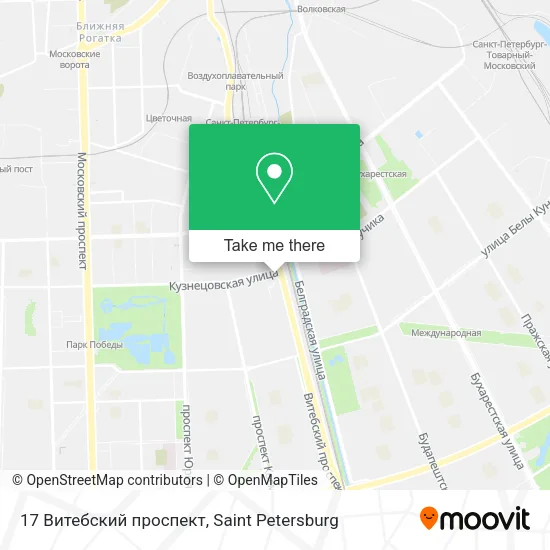 17 Витебский проспект map