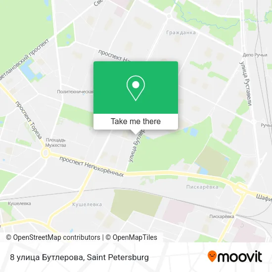 8 улица Бутлерова map