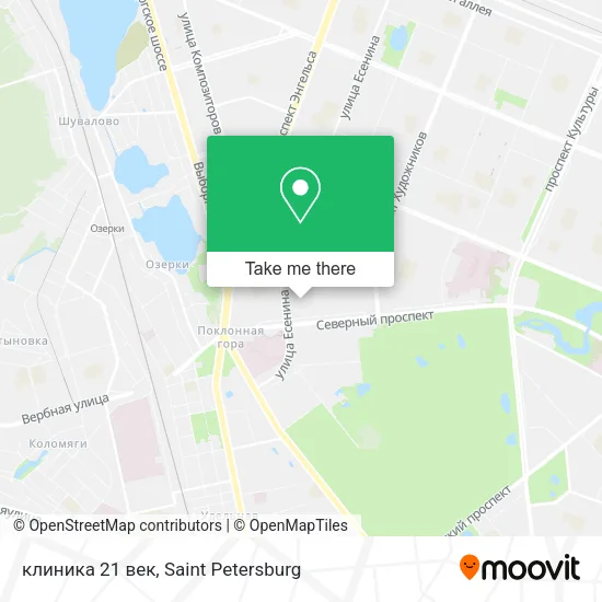 клиника 21 век map