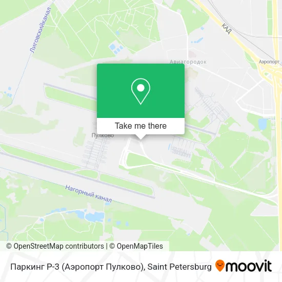 Паркинг P-3 (Аэропорт Пулково) map