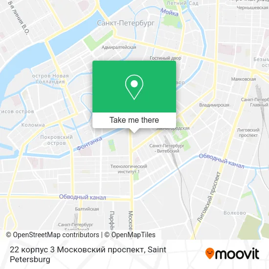 22 корпус 3 Московский проспект map