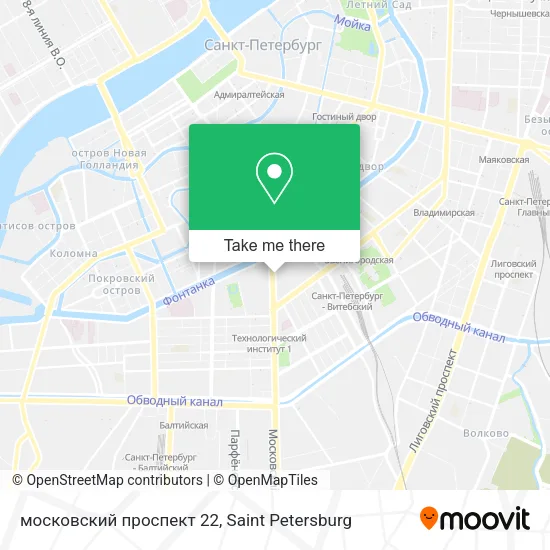 московский проспект 22 map