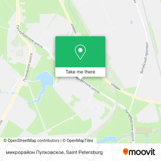 микрорайон Пулковское map