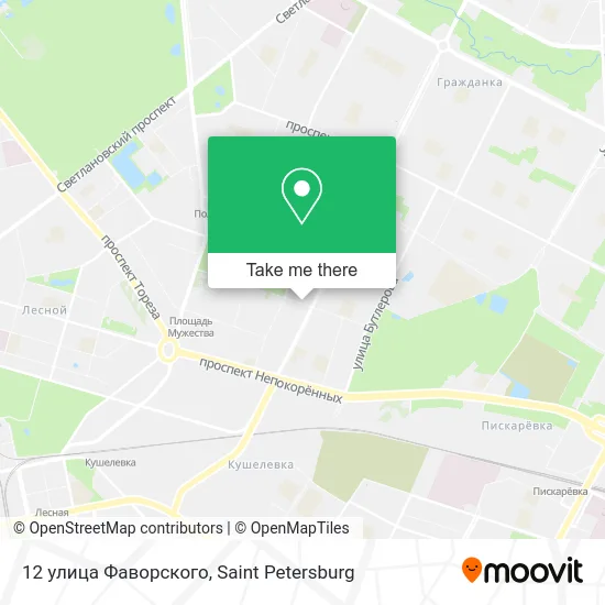 12 улица Фаворского map