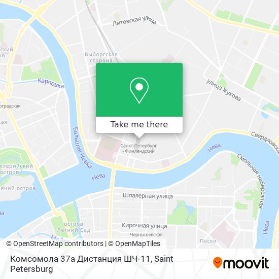 Комсомола 37а Дистанция ШЧ-11 map