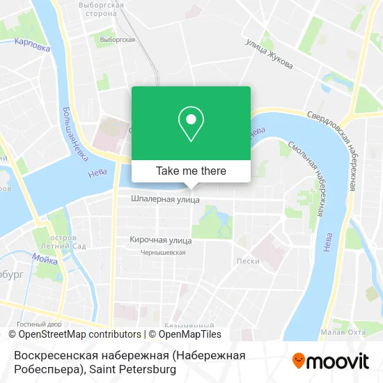 Воскресенская набережная (Набережная Робеспьера) map