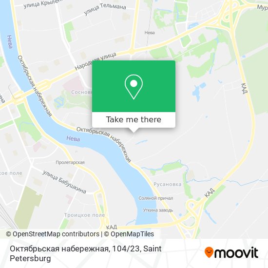 Октябрьская набережная, 104/23 map