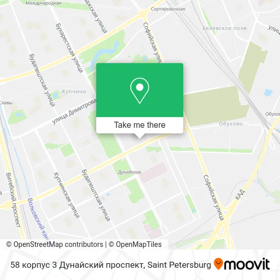58 корпус 3 Дунайский проспект map
