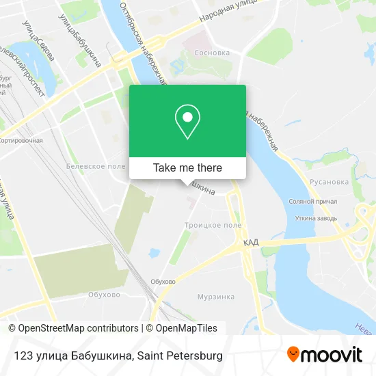 123 улица Бабушкина map