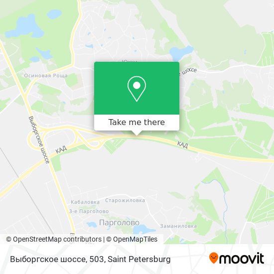 Выборгское шоссе, 503 map