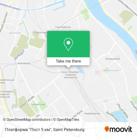 Платформа "Пост 5 км" map