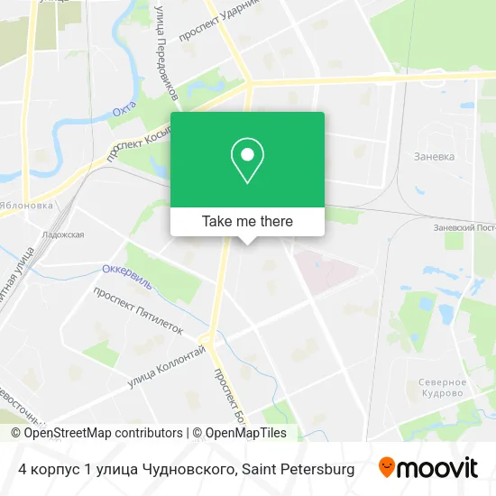 4 корпус 1 улица Чудновского map