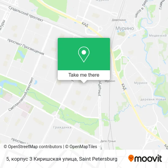 5, корпус 3 Киришская улица map