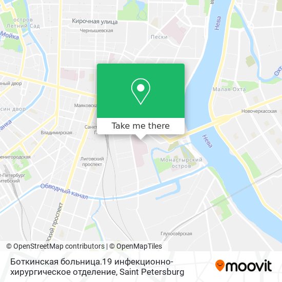 Боткинская больница.19 инфекционно-хирургическое отделение map