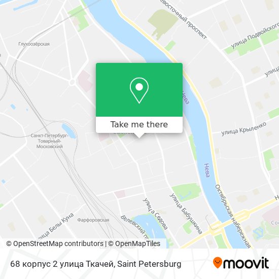 68 корпус 2 улица Ткачей map