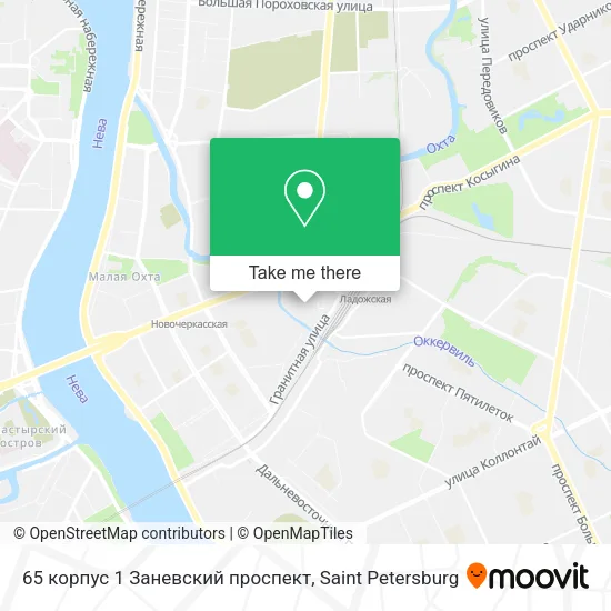 65 корпус 1 Заневский проспект map