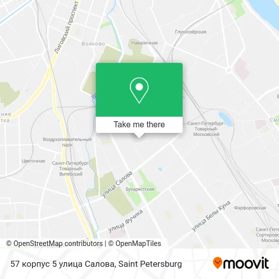 57 корпус 5 улица Салова map