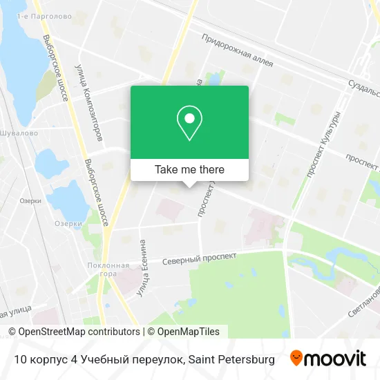 10 корпус 4 Учебный переулок map