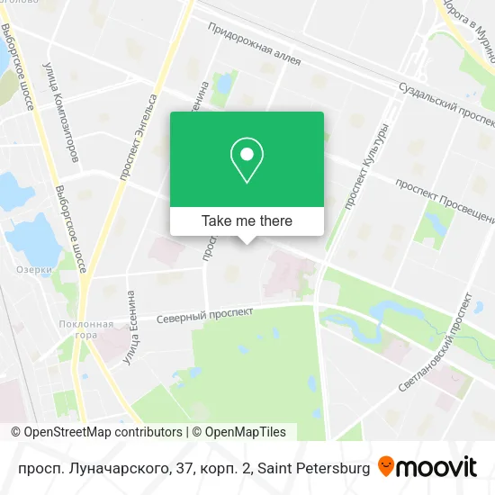 просп. Луначарского, 37, корп. 2 map