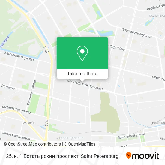 25, к. 1 Богатырский проспект map