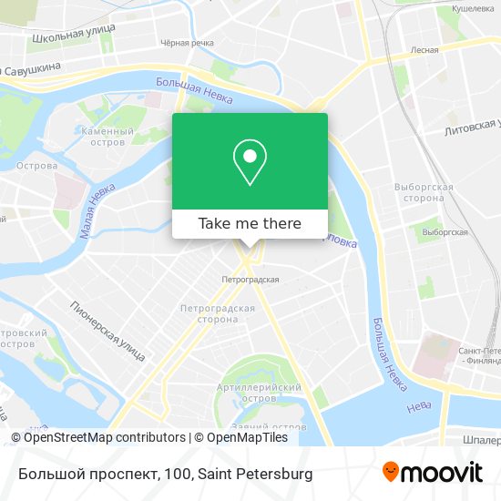 Большой проспект, 100 map