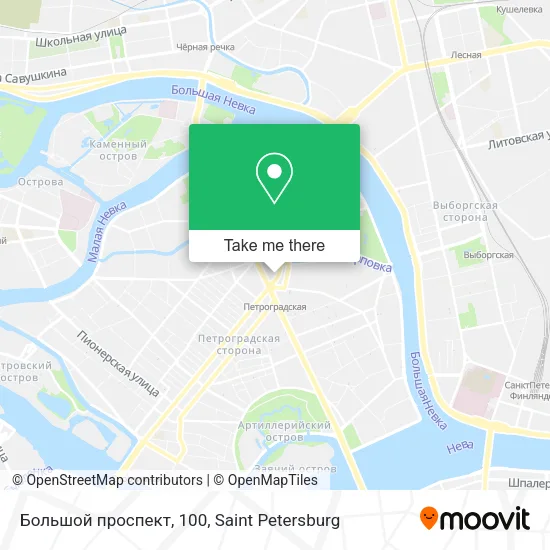 Большой проспект, 100 map