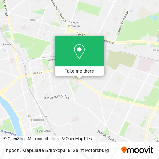просп. Маршала Блюхера, 8 map