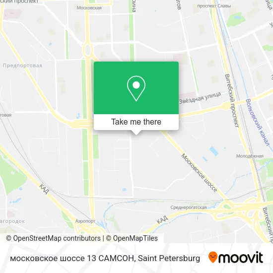 московское шоссе 13 САМСОН map