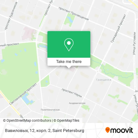 Вавиловых, 12, корп. 2 map