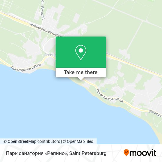 Парк санатория «Репино» map