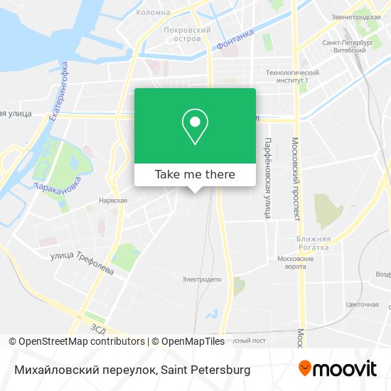 Михайловский переулок map