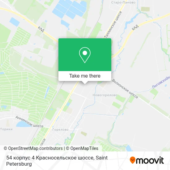 54 корпус 4 Красносельское шоссе map