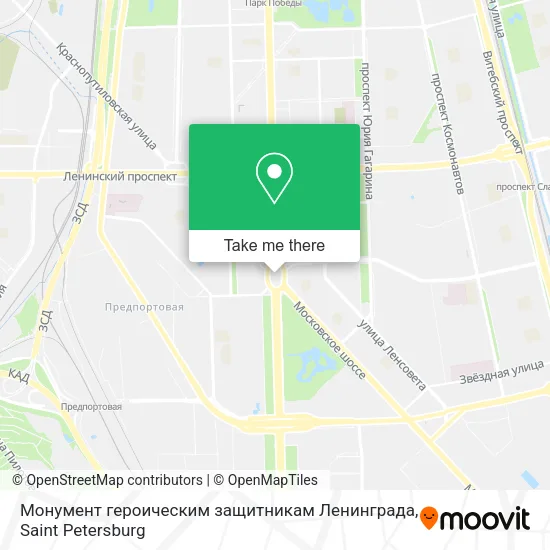 Монумент героическим защитникам Ленинграда map