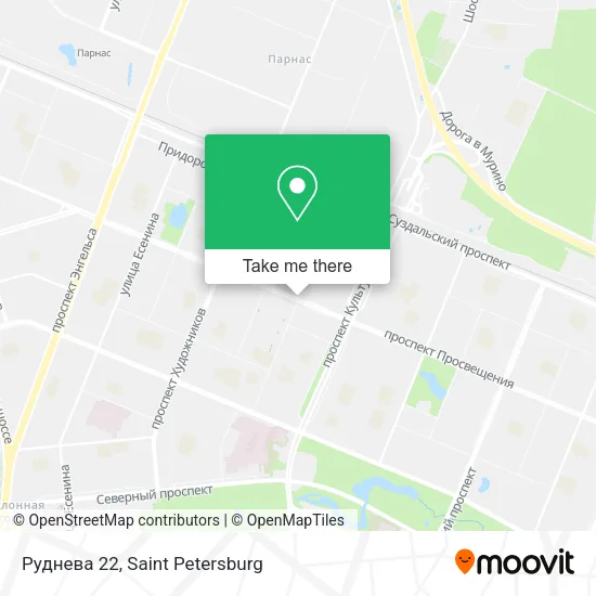 Руднева 22 map