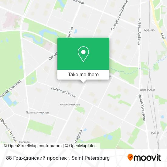 88 Гражданский проспект map