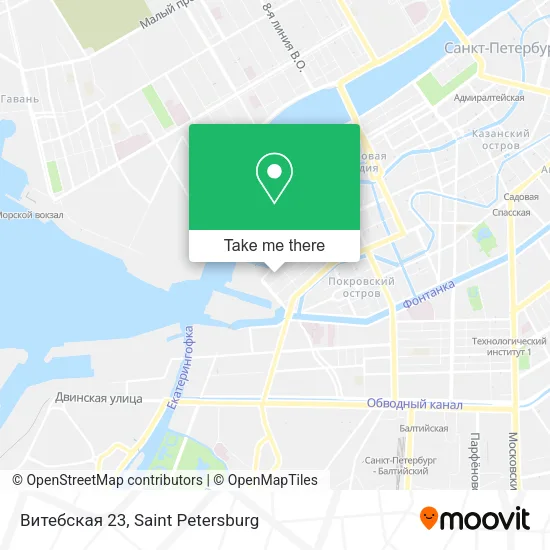 Витебская 23 map