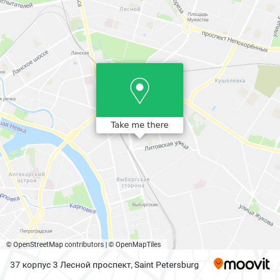 37 корпус 3 Лесной проспект map