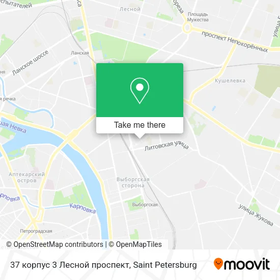 37 корпус 3 Лесной проспект map