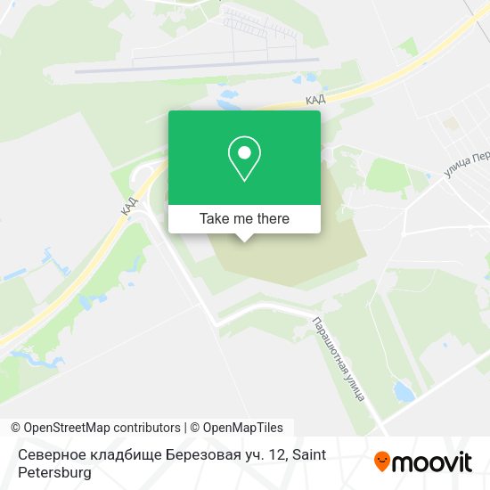 Северное кладбище Березовая уч. 12 map