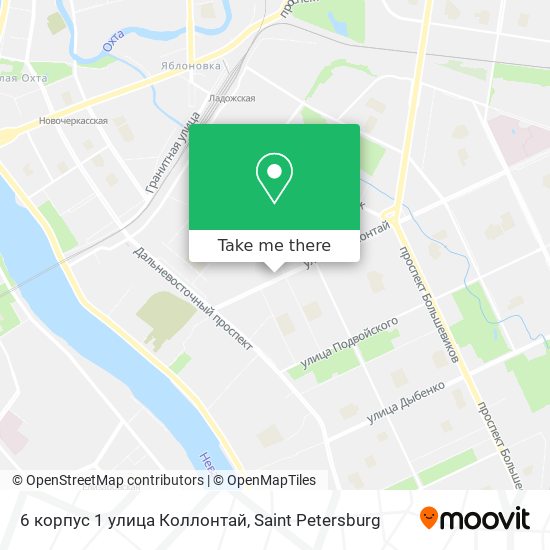 6 корпус 1 улица Коллонтай map