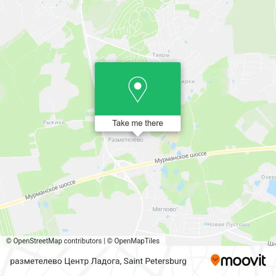 разметелево Центр Ладога map