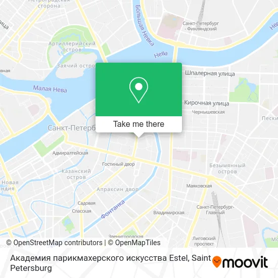 Академия парикмахерского искусства Estel map