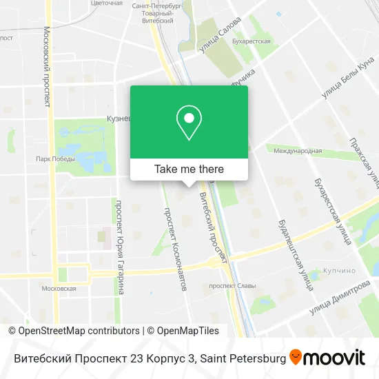 Витебский Проспект 23 Корпус 3 map