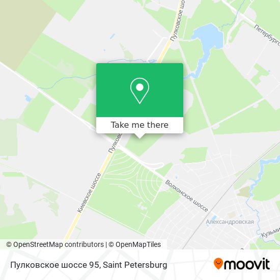 Пулковское шоссе 95 map