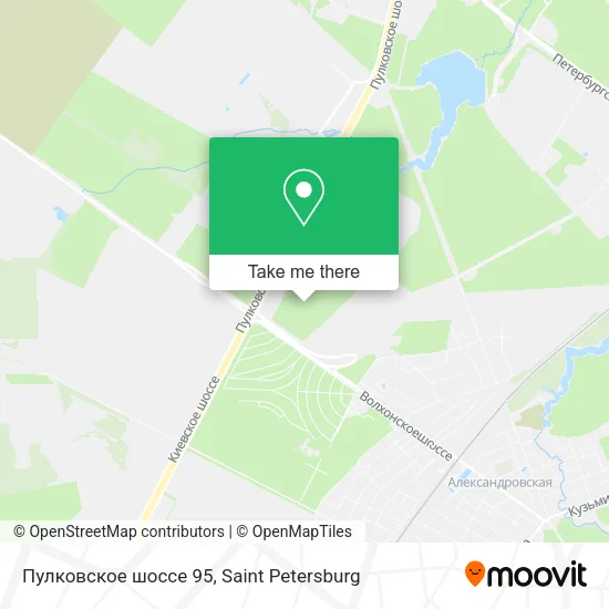 Пулковское шоссе 95 map