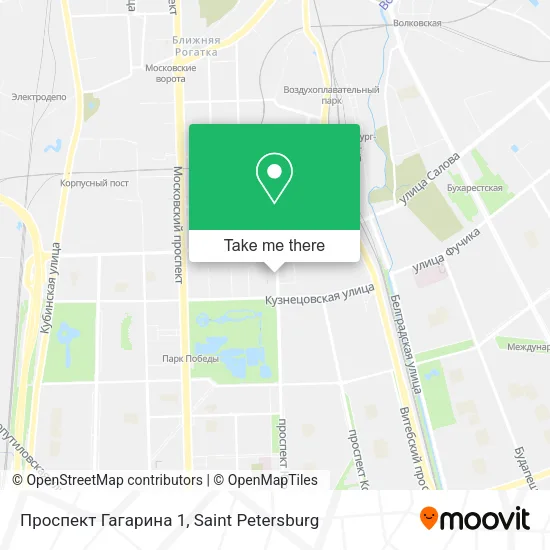 Проспект Гагарина 1 map