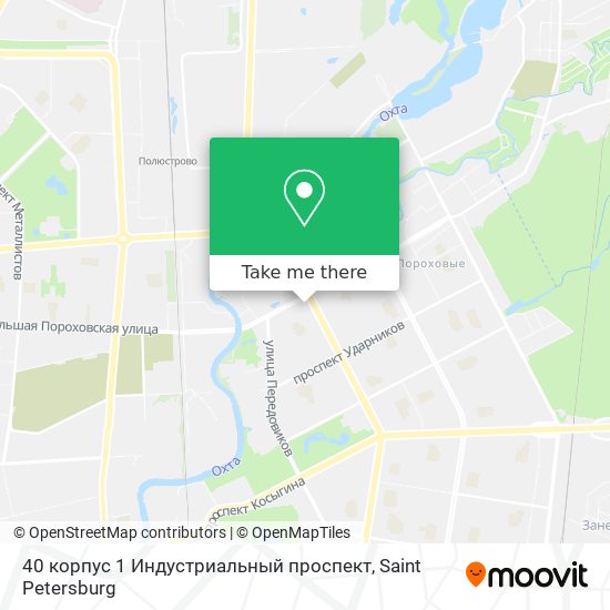 40 корпус 1 Индустриальный проспект map
